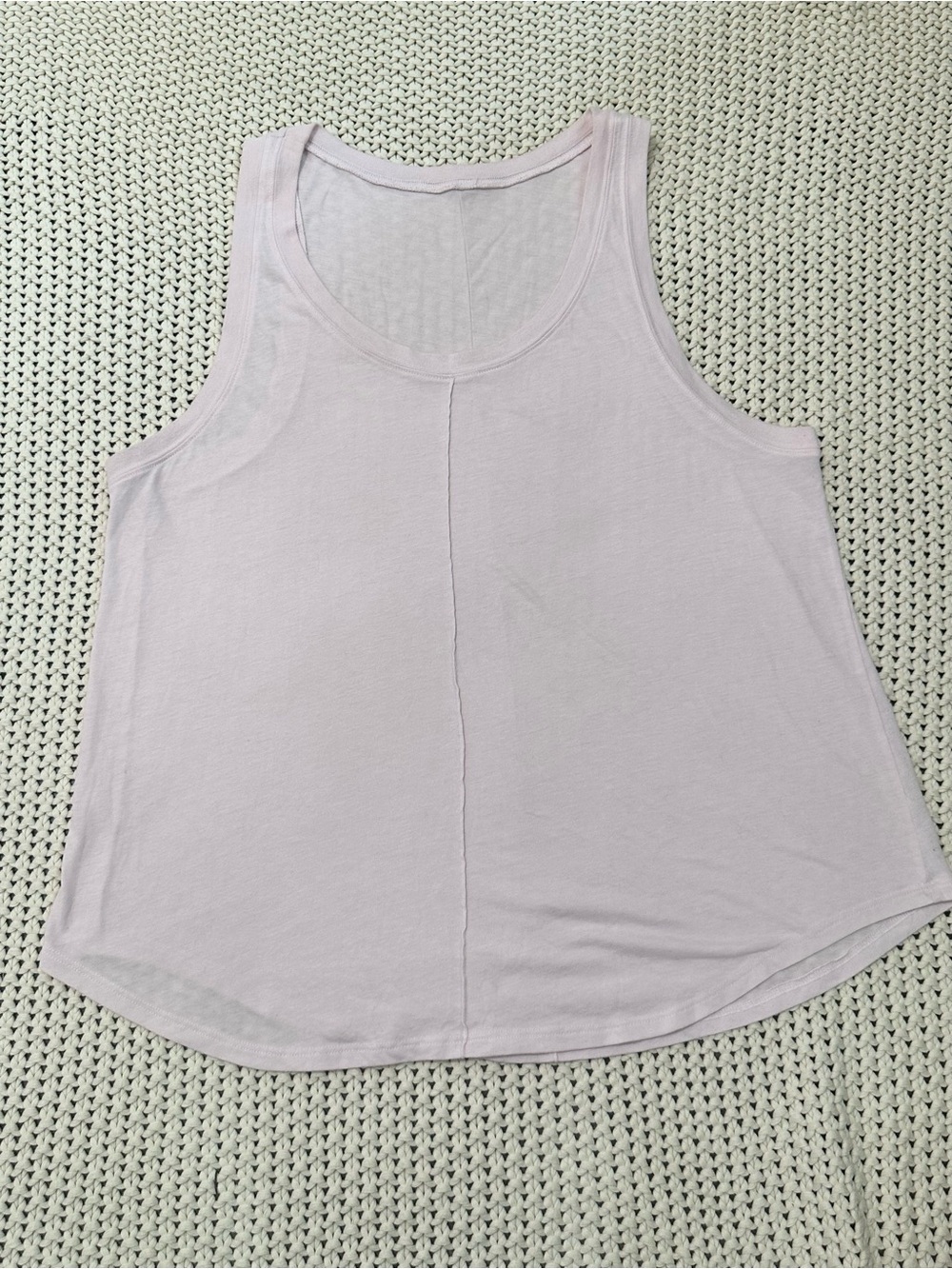 Alo Yoga Size M Light Pink New Moon Scoop Neck Tank - Workout Gym Summer